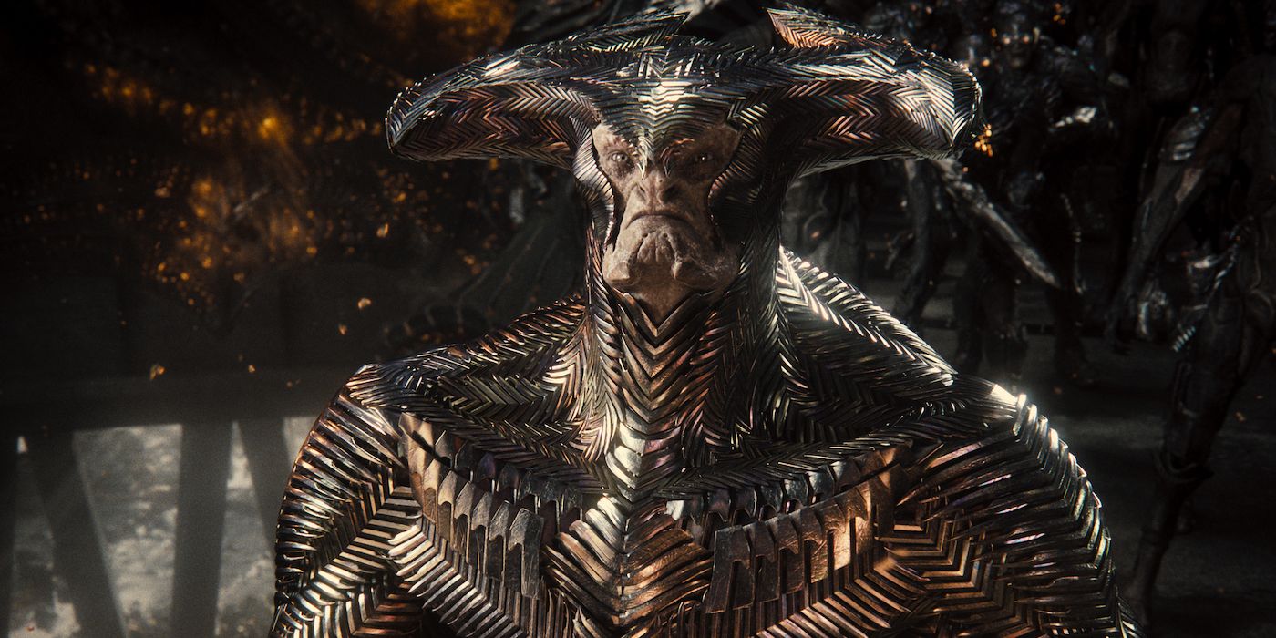 Steppenwolf with armor in Zack Snyder's Justice League