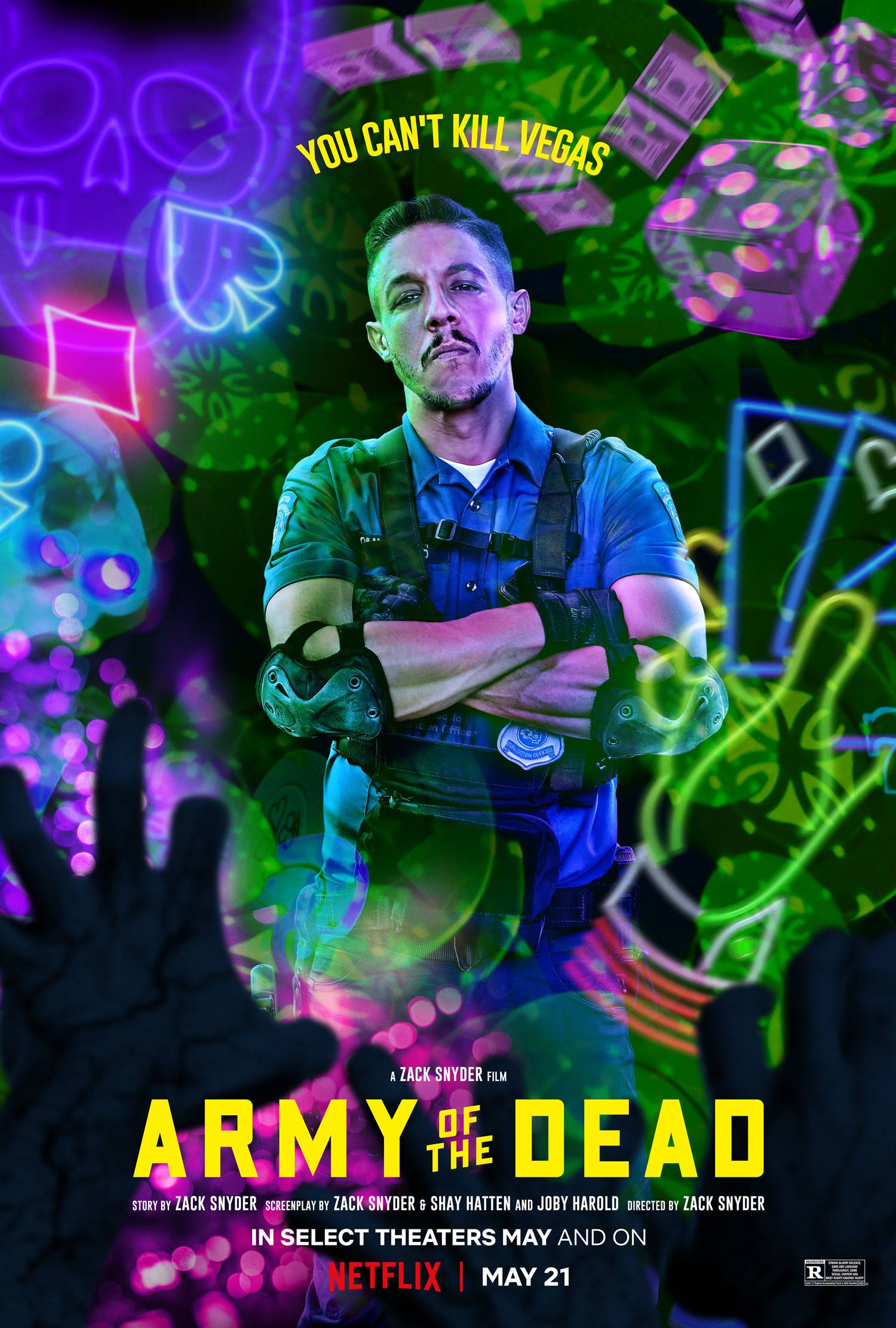 Army Of The Dead Character Posters Tease A Badass Neon Soaked Line Up