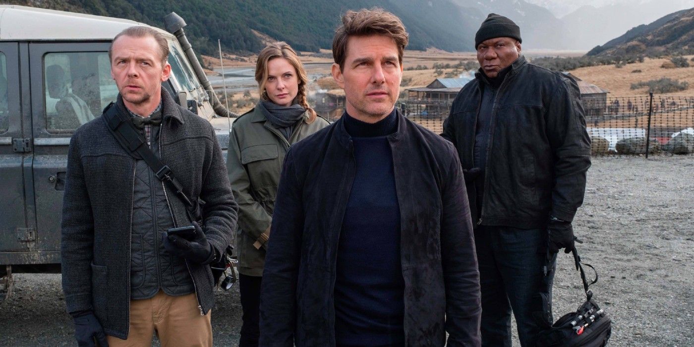 Tom Cruise as Ethan Hunt alongside his team in Mission: Impossible - Fallout.