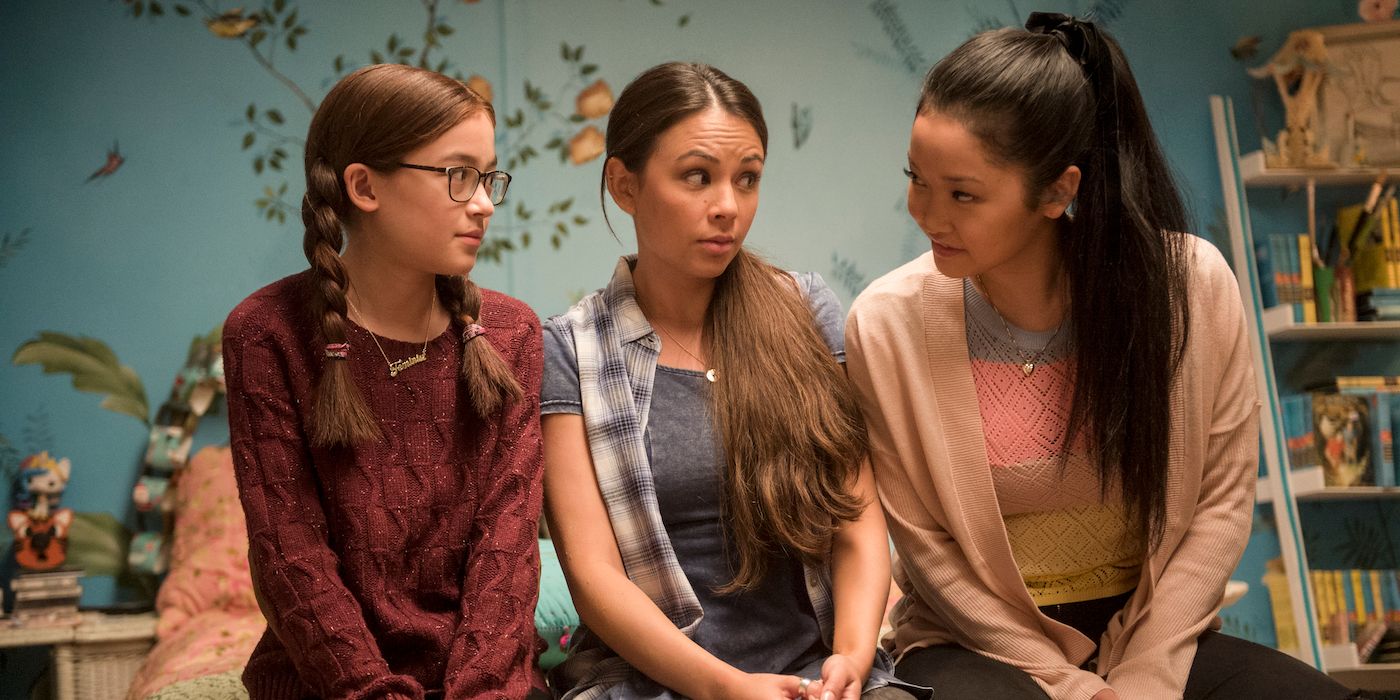 Anna Cathcart, Lana Condor, and Janel Parrish in To All the Boys