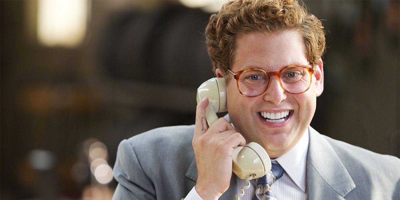 Donnie Azoff laughing while on the phone in The Wolf of Wall Street.