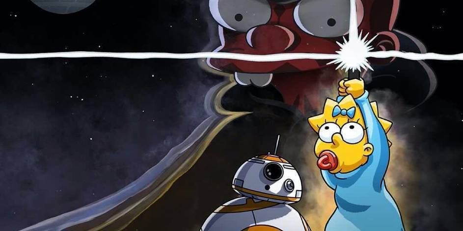 The Simpsons, Star Wars Collide in Upcoming Animated Short on Disney+