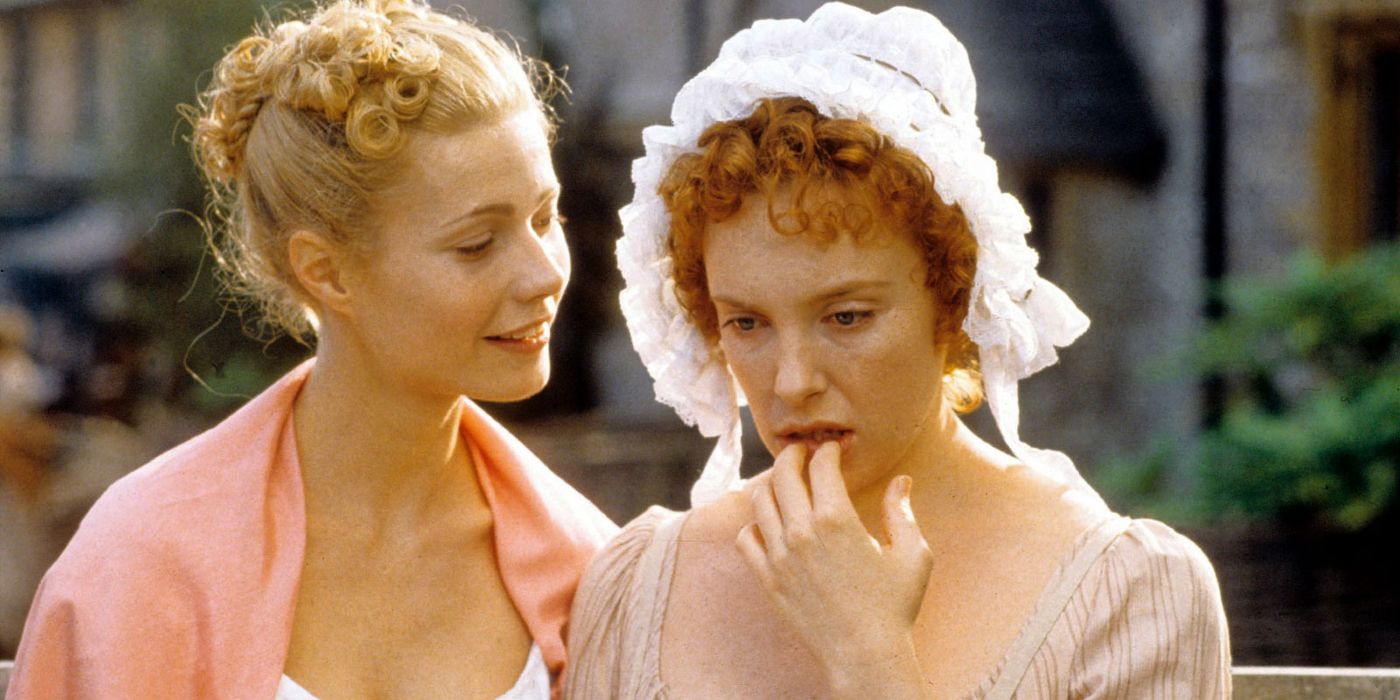 Gwyneth Paltrow and Toni Collette as Emma and Harriet in Emma.