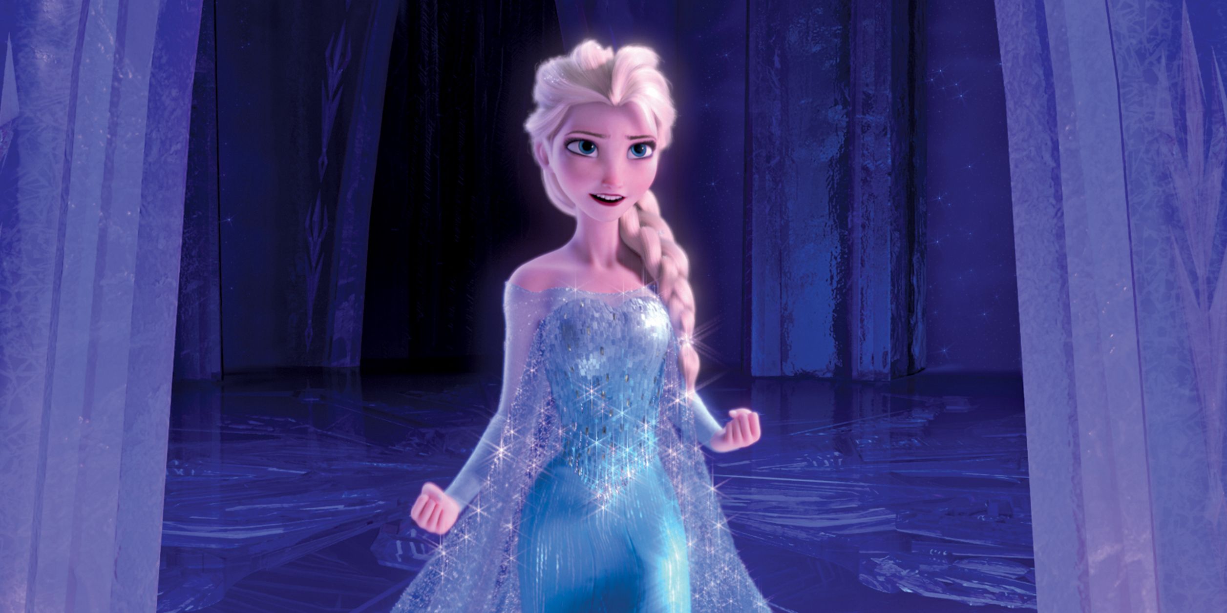 Elsa bernyanyi di Frozen (2013)