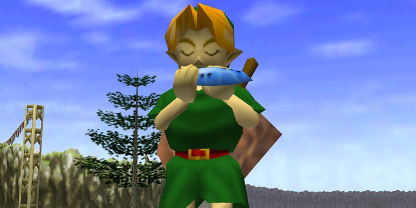 A screenshot from The Legend of Zelda: Ocarina of Time