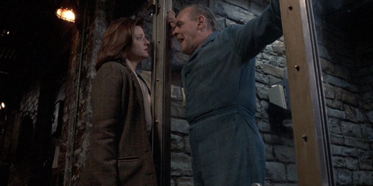 Jodie Foster and Anthony Hopkins in The Silence of the Lambs