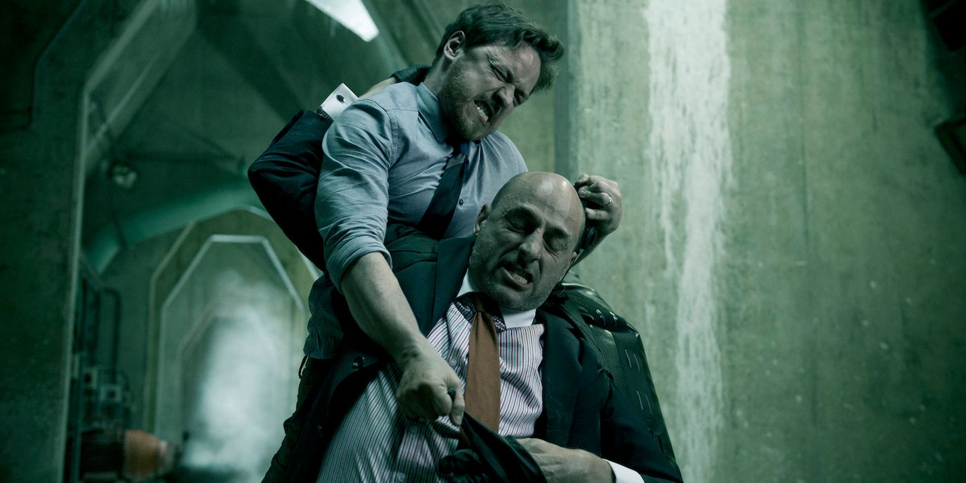 James McAvoy and Mark Strong in Welcome to the Punch