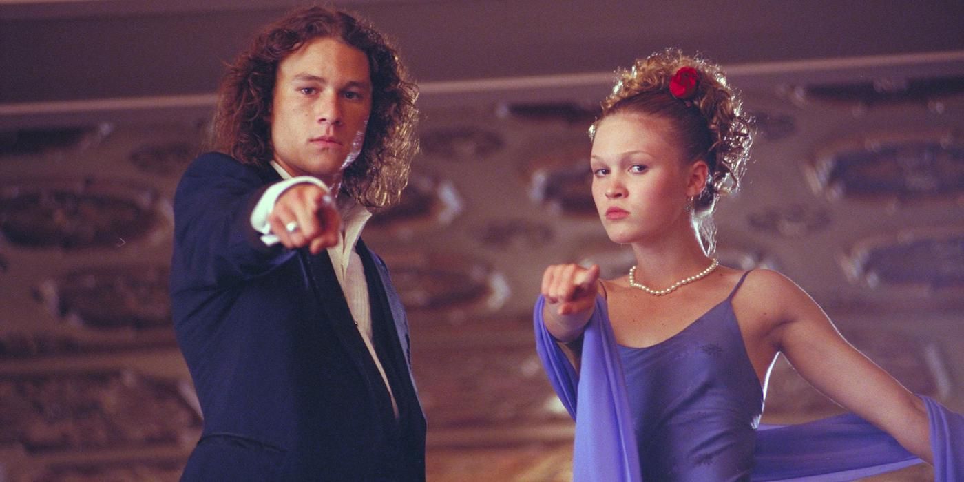 Heath Ledger and Julia Stiles in 10 Things I Hate About You