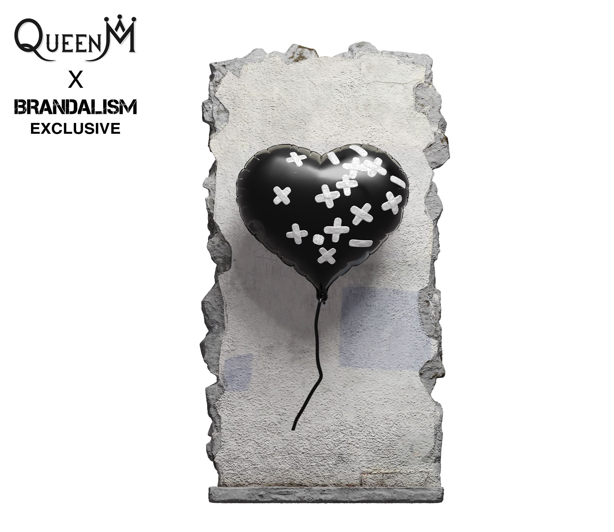 Bandaged-Heart Banksy Queen M figure