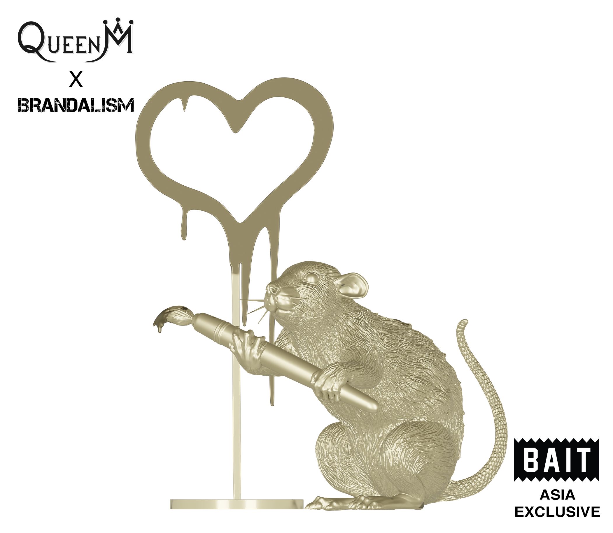 Love-Rat Banksy Queen M figure