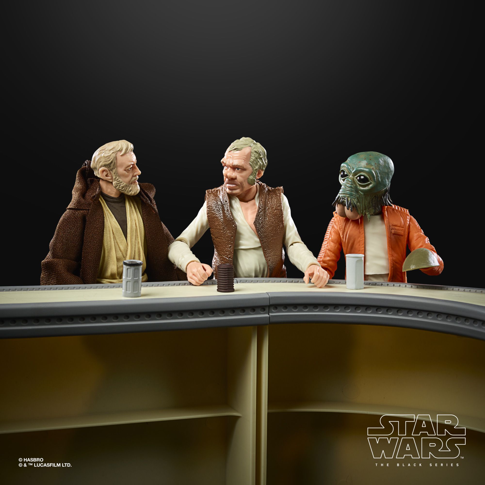 Star Wars The Black Series The Power of The Force Cantina Showdown Playset image