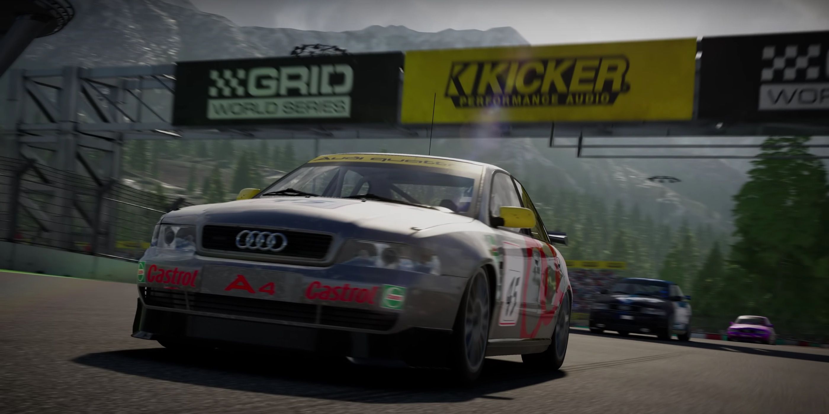 GRID: Autosport Open Wheel racing detailed with a trailer