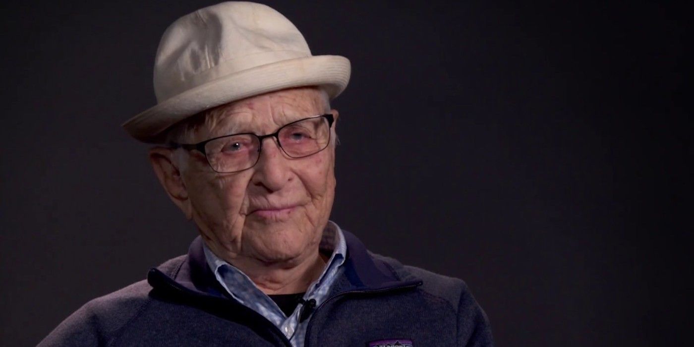 Norman Lear sits for an interview for Life in Front of a Studio Audience