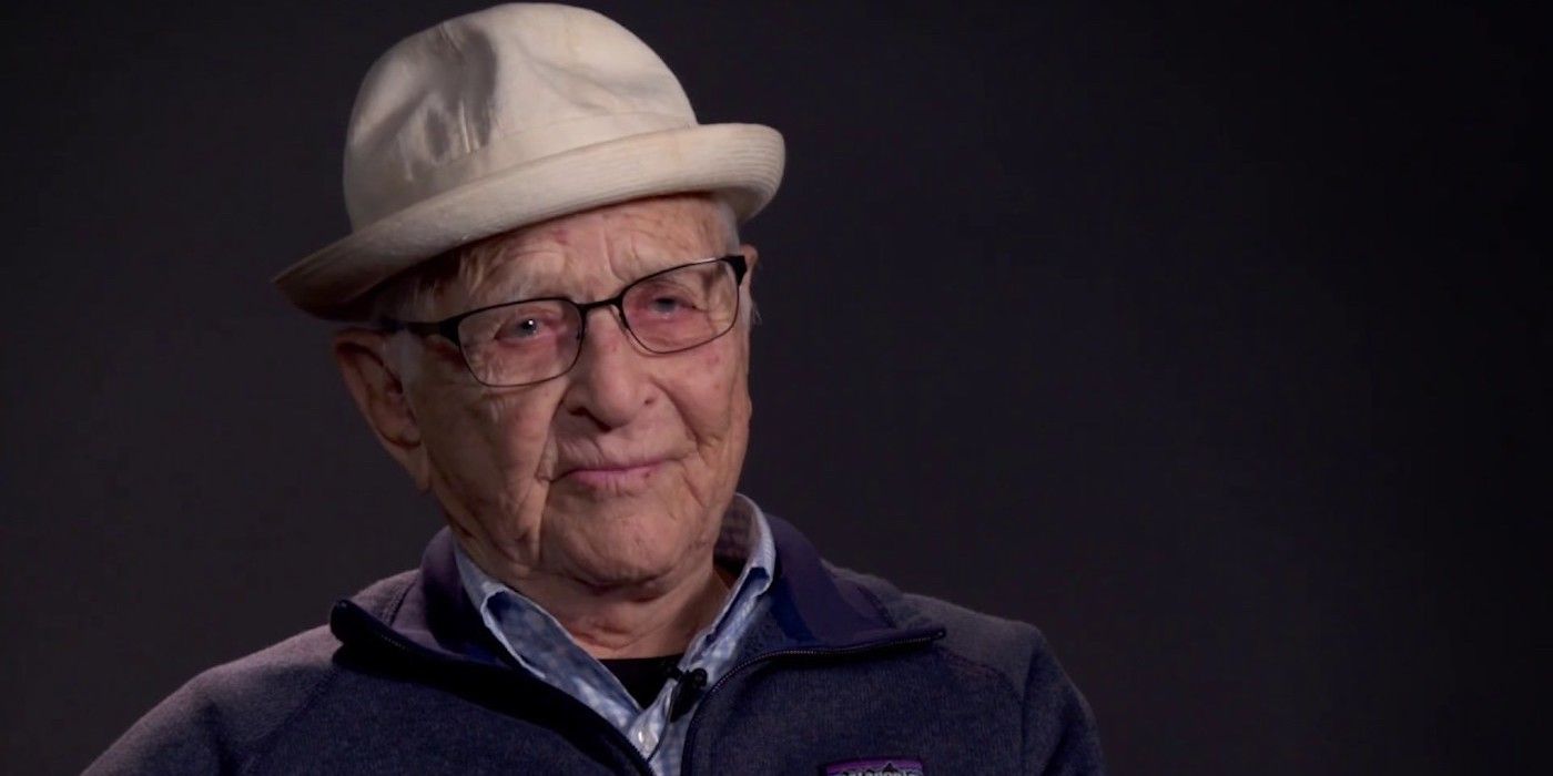 Norman Lear poses for an interview for “Life in Front of a Studio Audience”