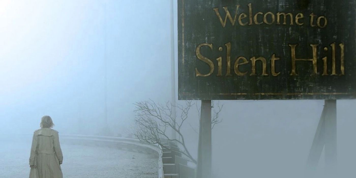 A woman walking into Silent Hill