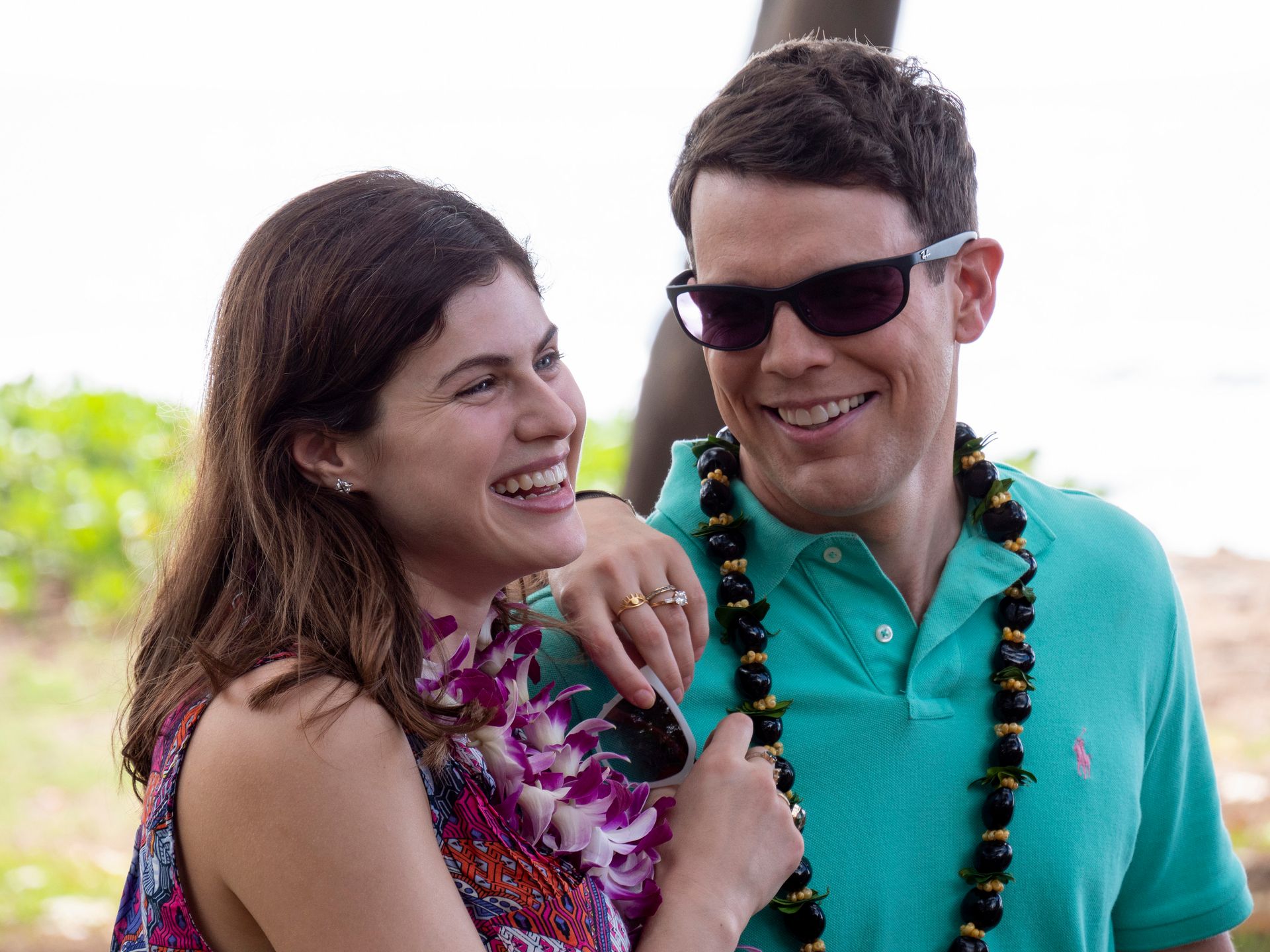 Alexandra Daddario and Jake Lacy in The White Lotus