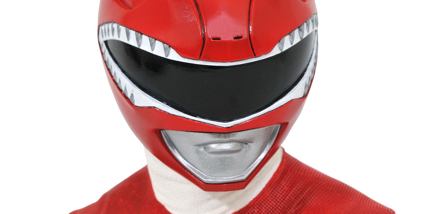 Mighty Power Rangers Red RangerBust From Diamond Select Toys