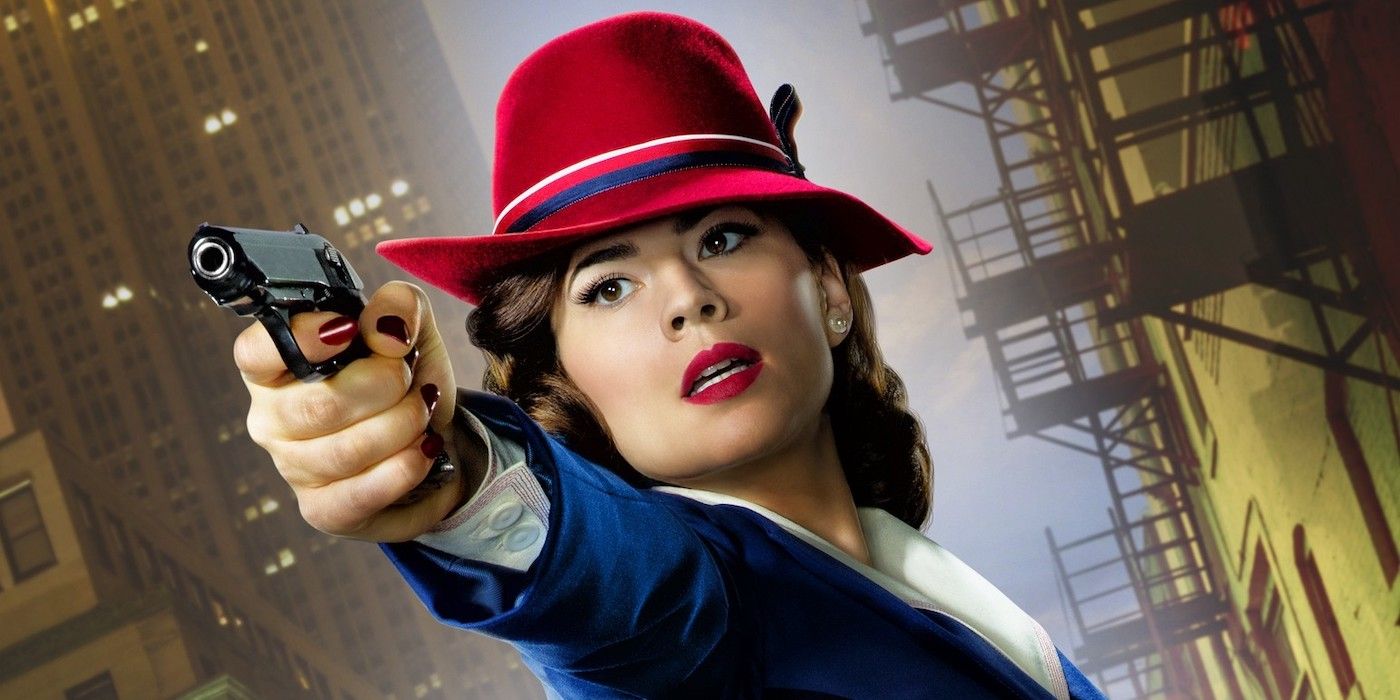 Hayley Atwell as Agent Peggy Carter.