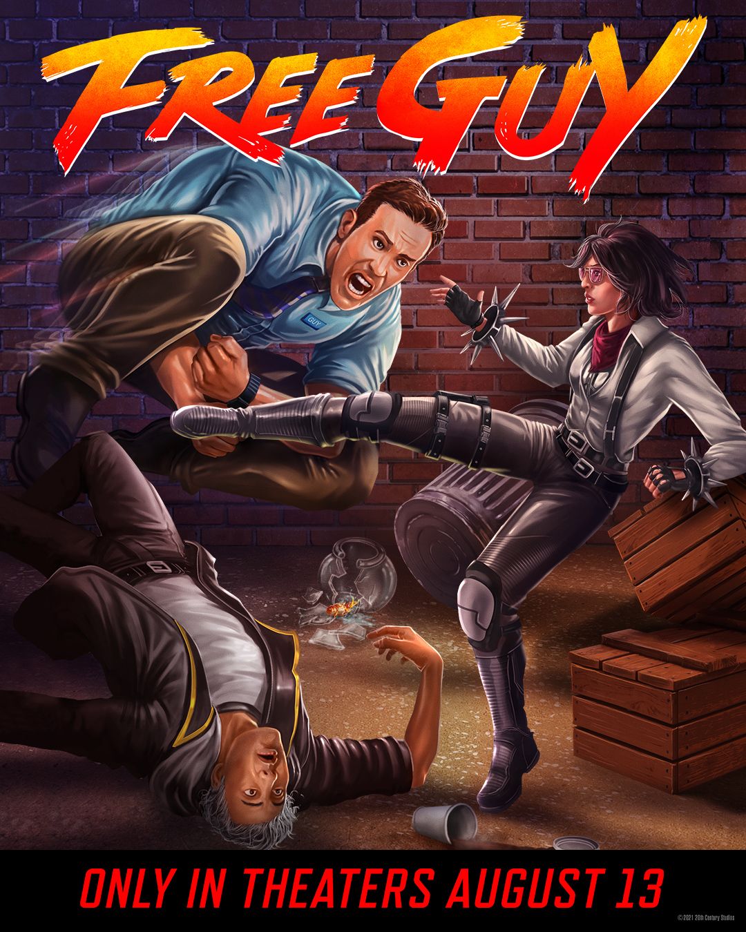free-guy-street-fighter-ii-poster