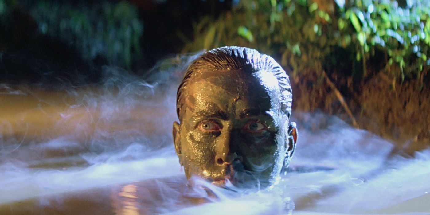 Martin Sheen emerging from a river in Apocalypse Now