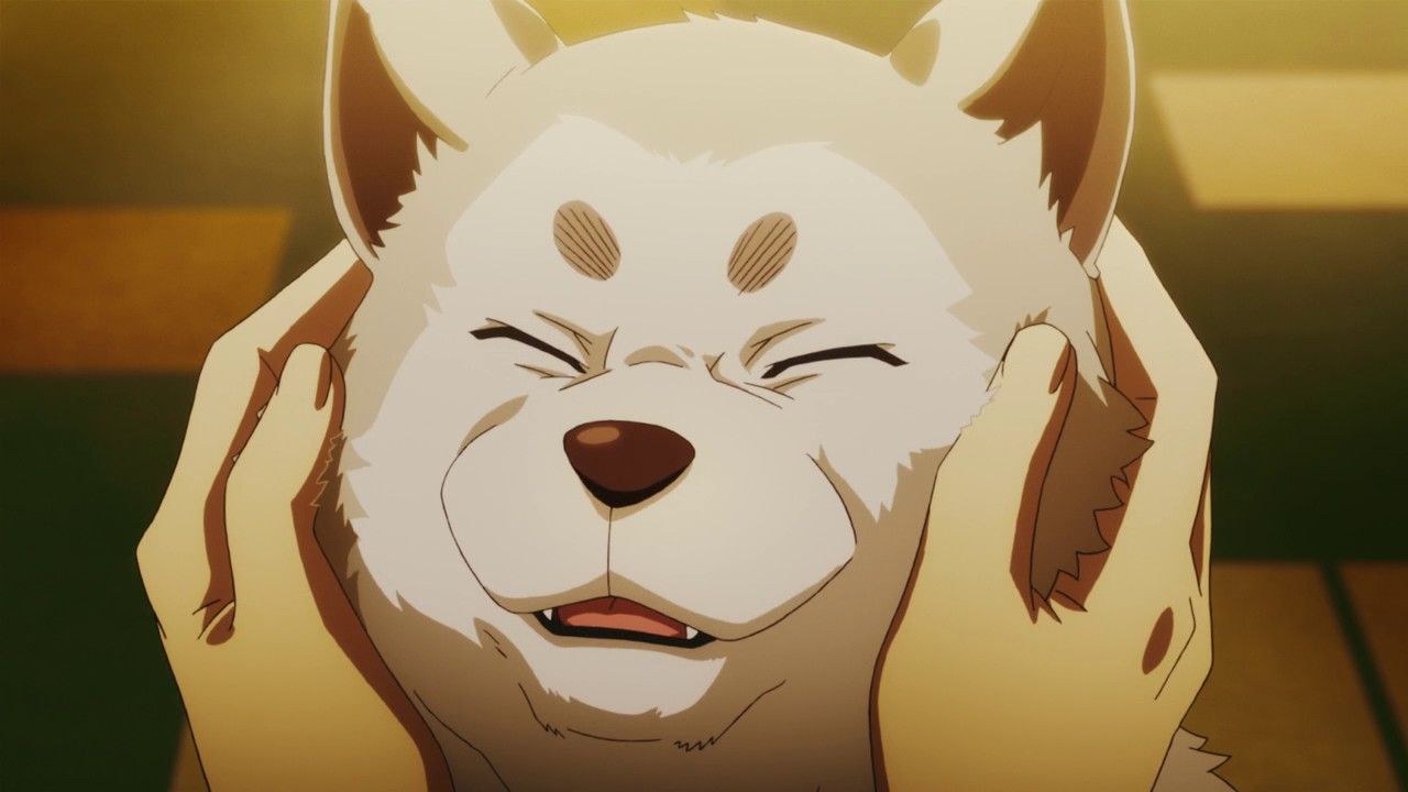 Собака из аниме