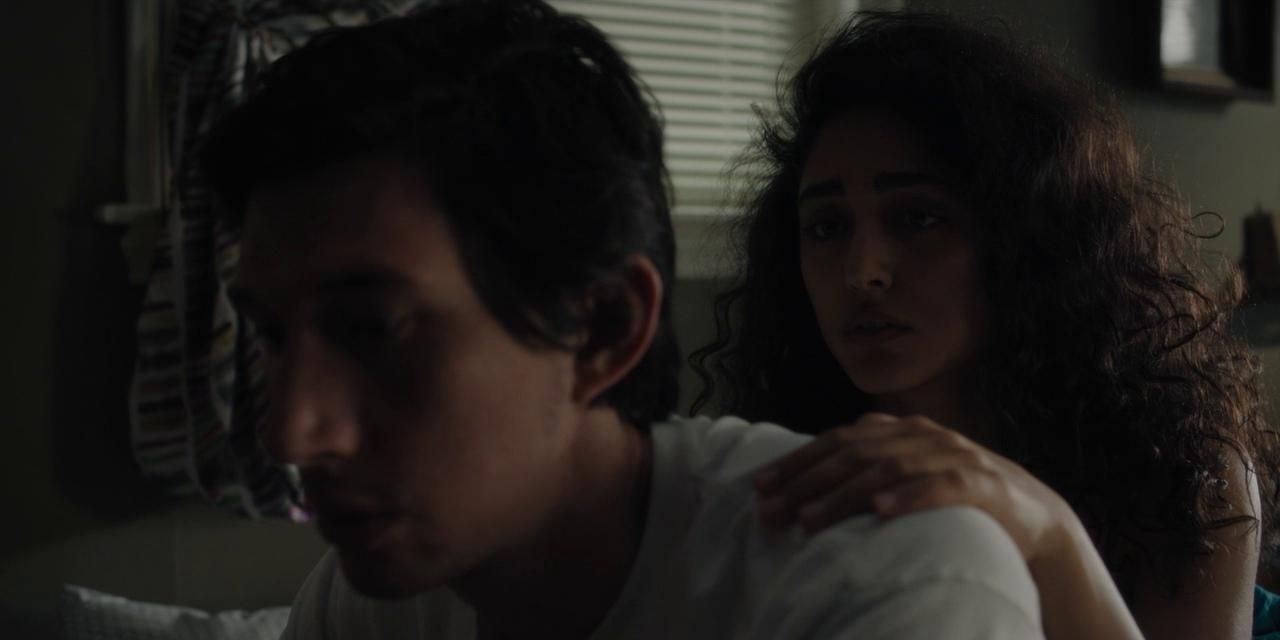 Adam Driver and Golshifteh Farahani in Paterson