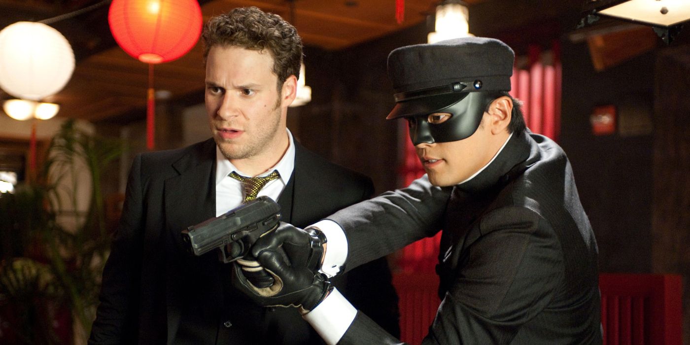 Seth Rogen and Jay Chou in The Green Hornet