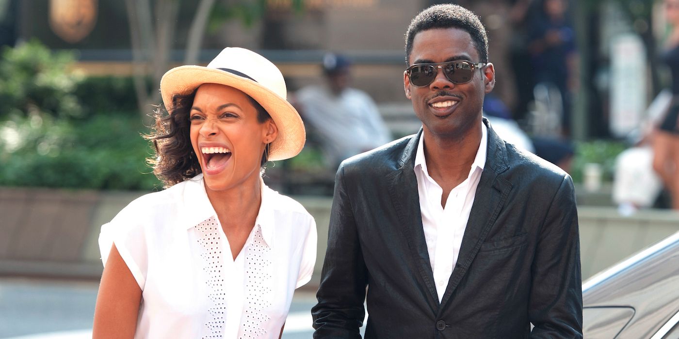 Rosario Dawson and Chris Rock in Top Five