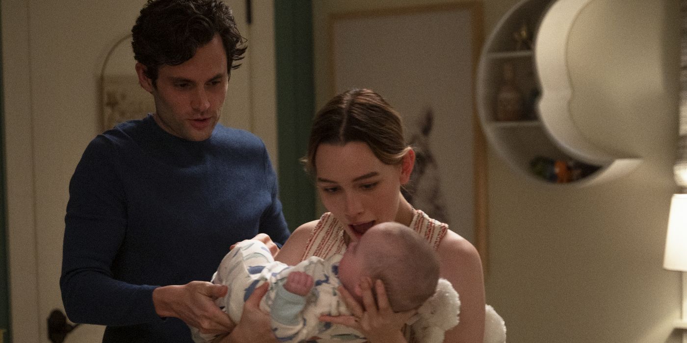 Penn Badgley's Joe and Victoria Pedretti's Love with their newborn baby in Season 3 of 'You'