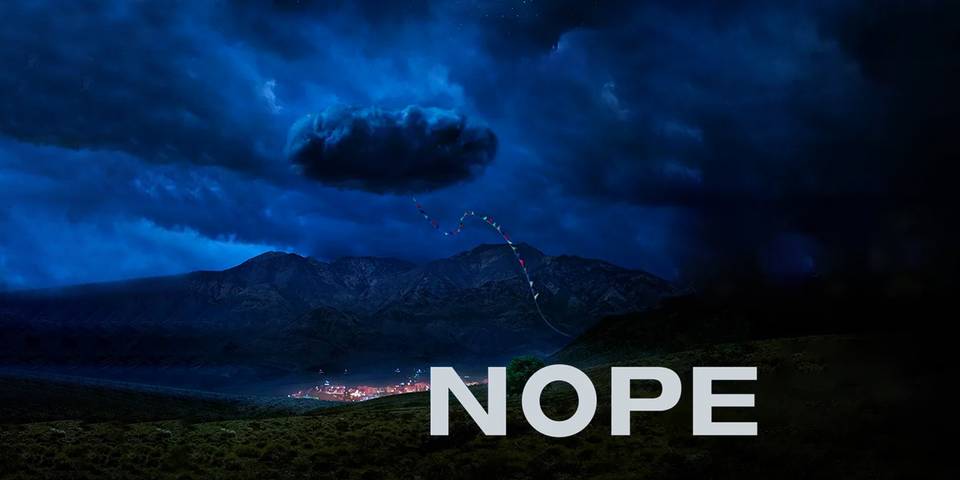 NOPE Poster Keeps Our Eyes on the Sky With A Floating Horse