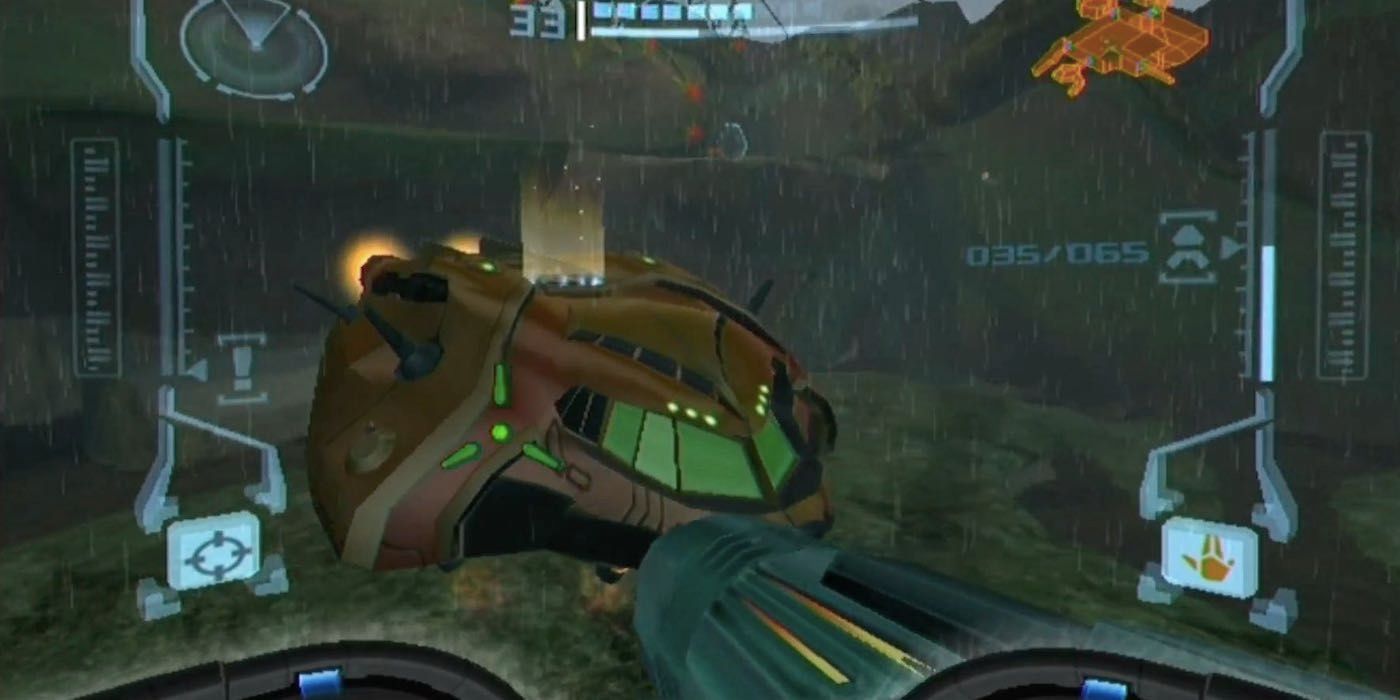 A still from Metroid Prime