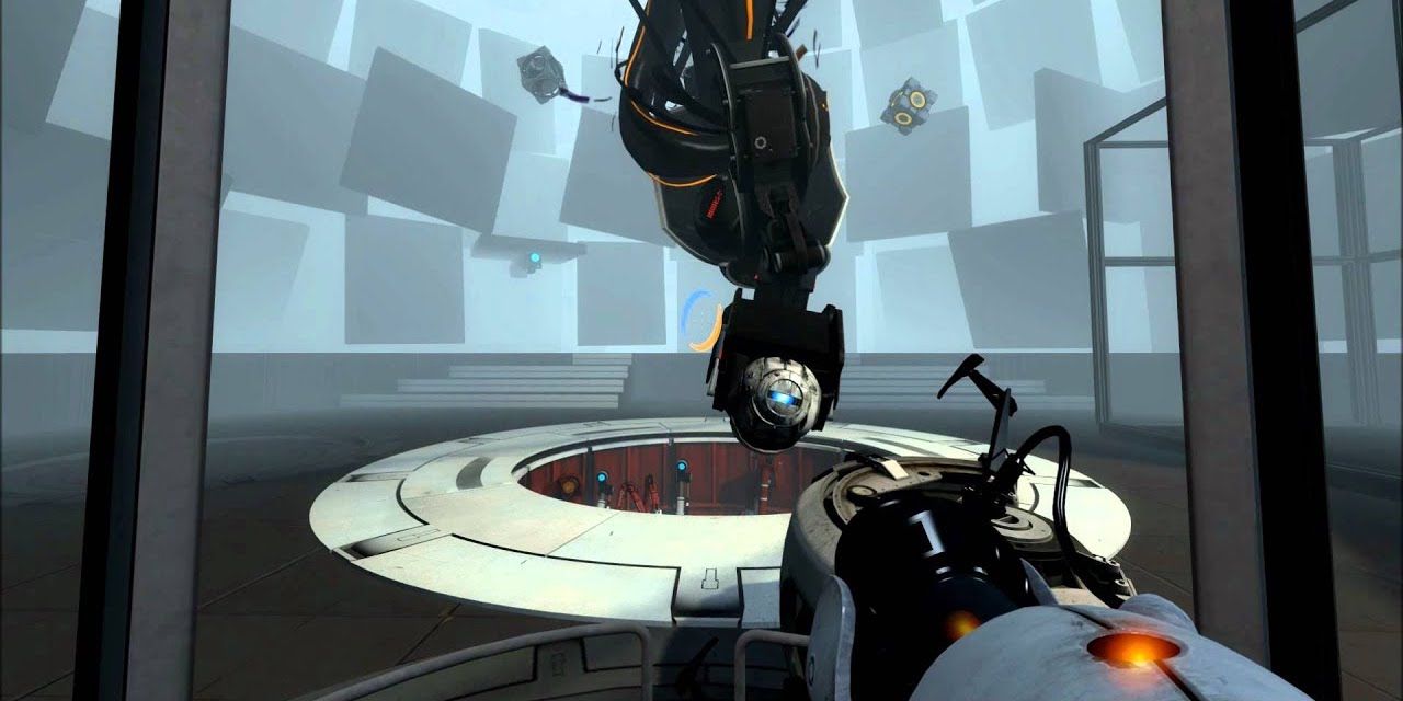 A still from Portal 2