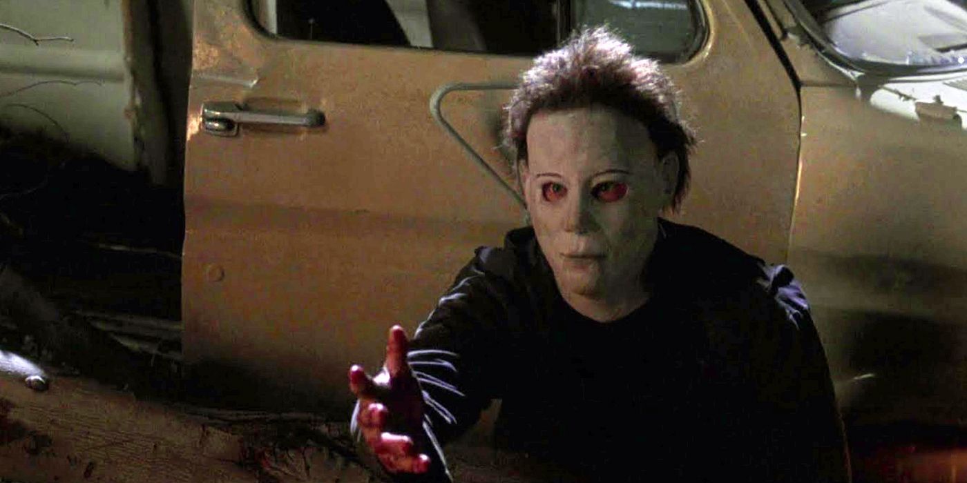 Michael Myers reaching his hand out in Halloween H20