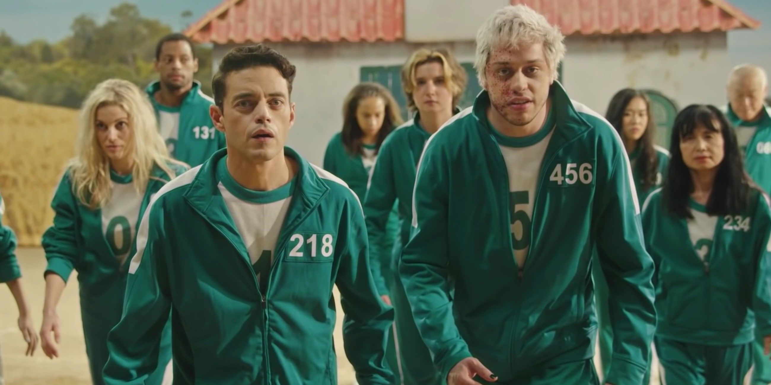 Rami Malek, Pete Davidson star in 'Squid Game' parody set to country music  tune 