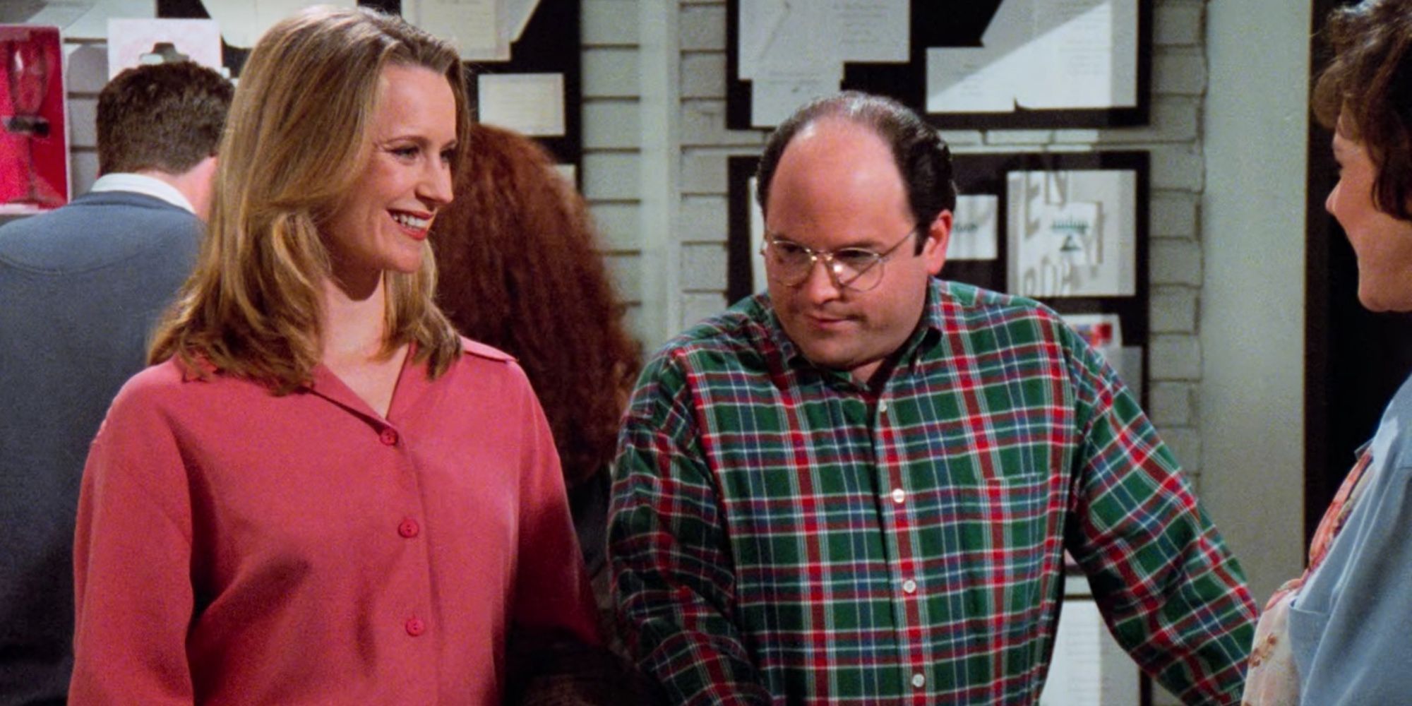 Heidi Swedberg and Jason Alexander in Seinfeld