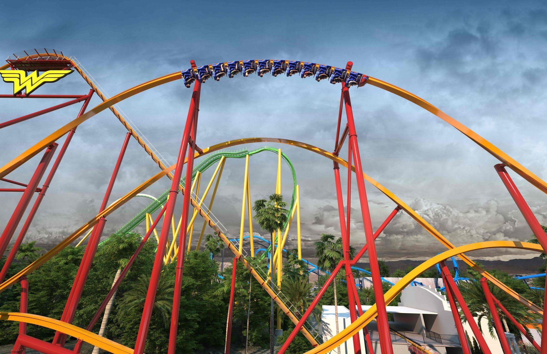 Wonder Woman Roller Coaster Announced at Six Flags Magic Mountain