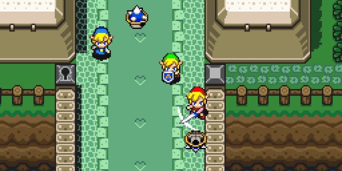 A still from The Legend of Zelda: A Link to the Past & Four Swords