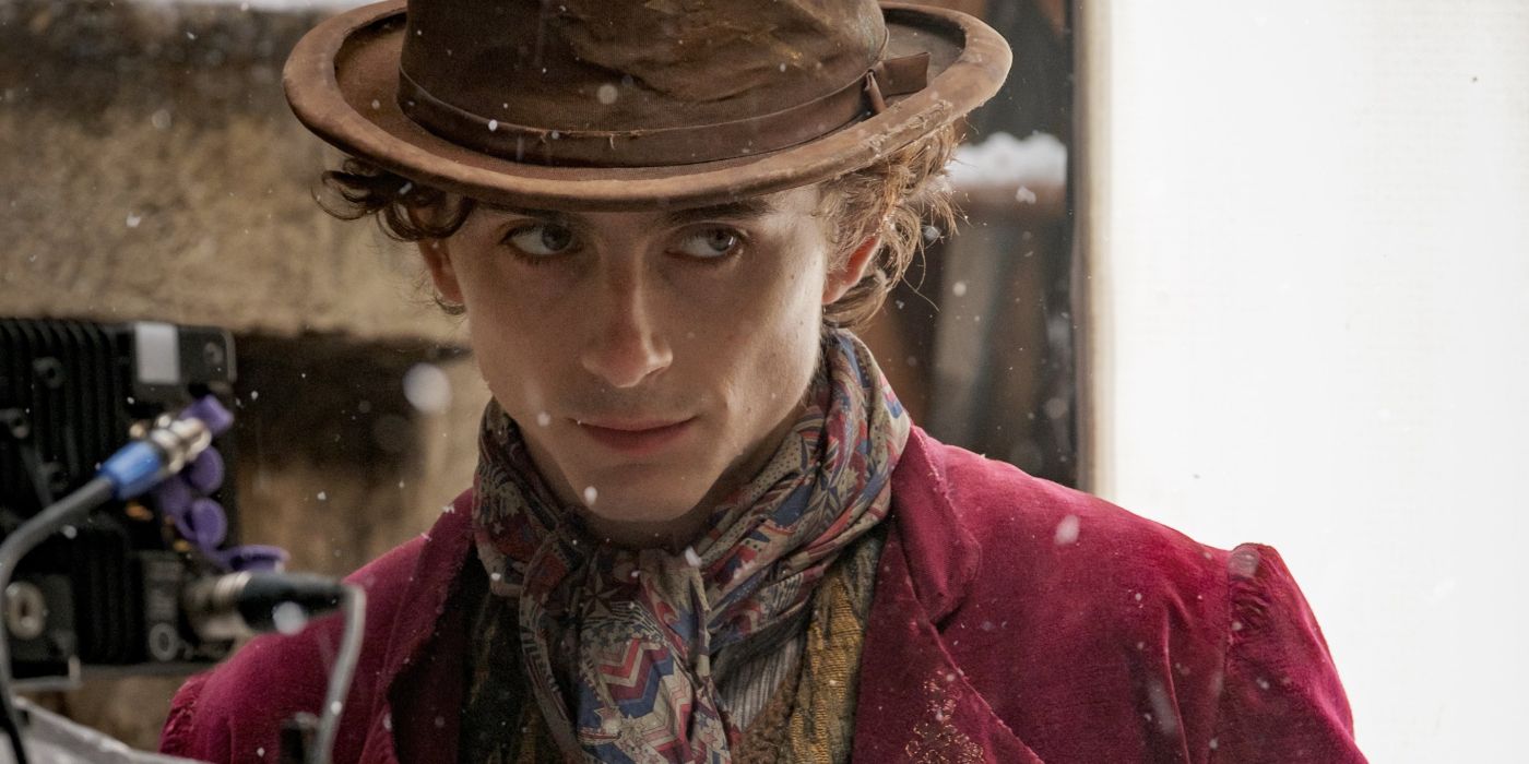 Timothee Chalamet dans le rôle de Willy Wonka