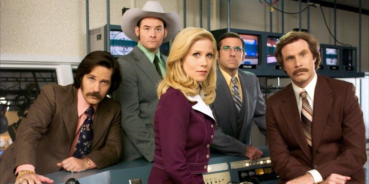 The cast of Anchorman