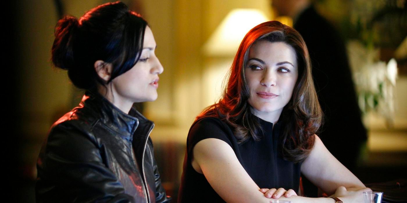 Julianna Margulies and Archie Panjabi in The Good Wife