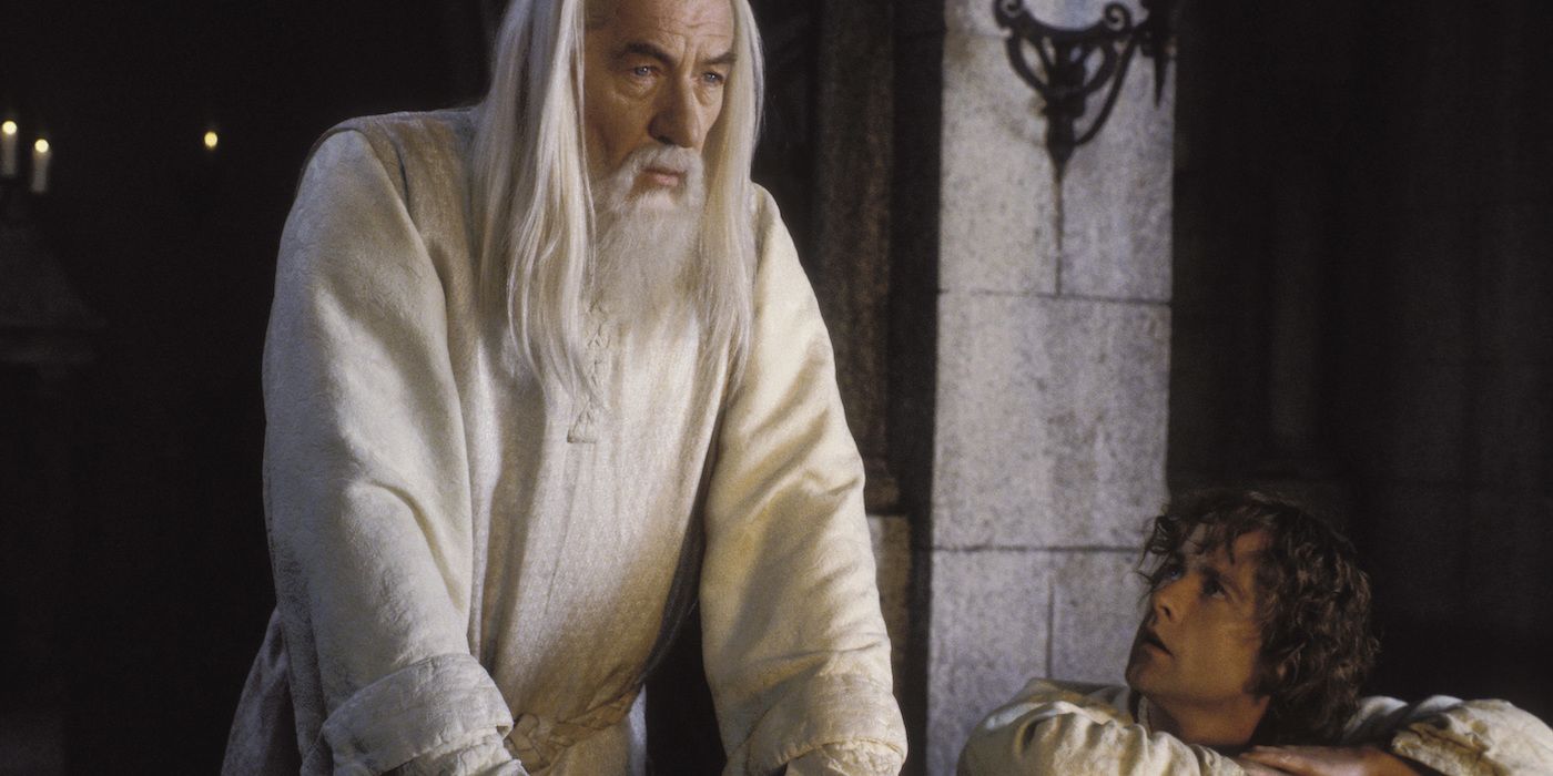 Ian McKellen and Billy Boyd in The Lord of the Rings The Return of the King