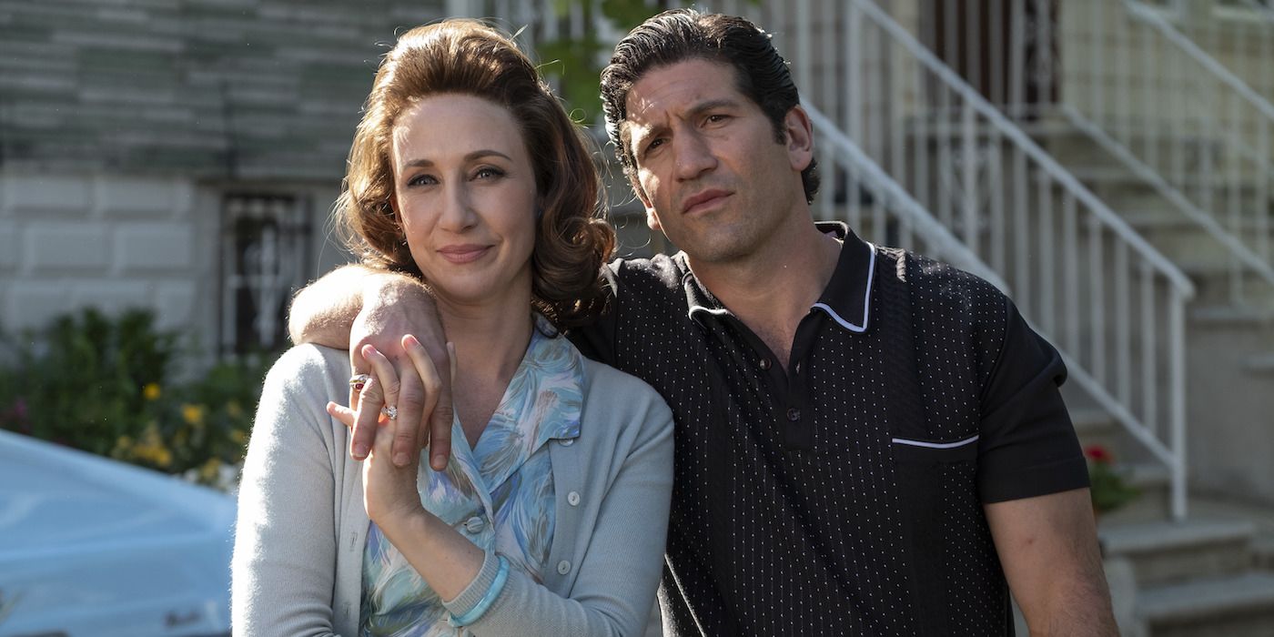 Vera Farmiga and Jon Bernthal in The Many Saints of Newark