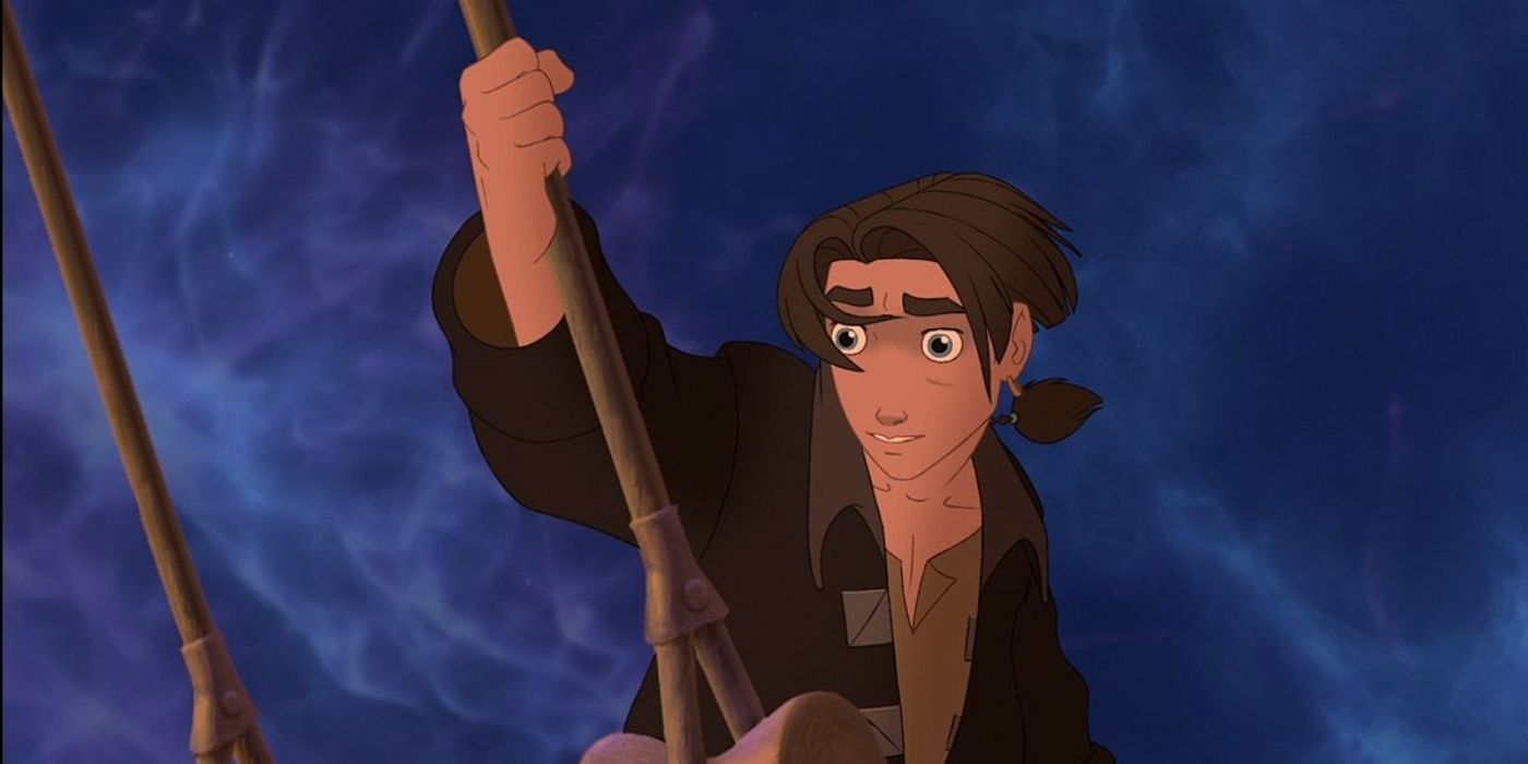 Jim Hawkins on a space ship in Treasure Planet