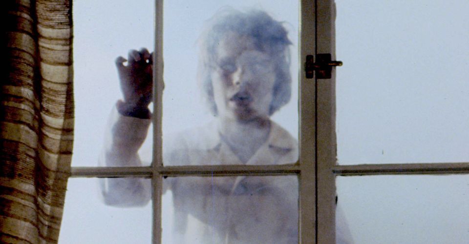 Still from the 1979 version of Salem's Lot, boy looking in through window