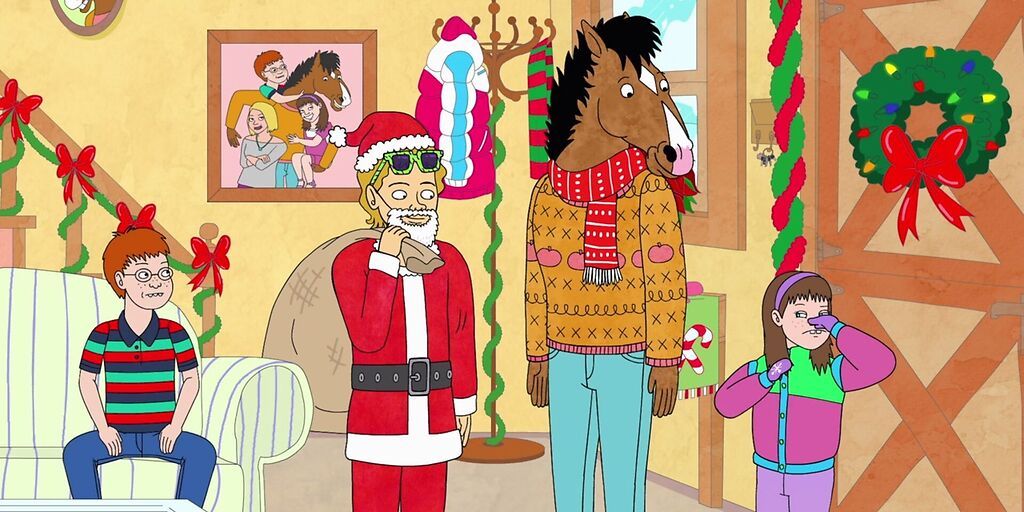 Bojack Horseman And The Cast of "Horsin' Around" in 'Bojack Horseman Christmas Special: Sabrina's Christmas Wish'