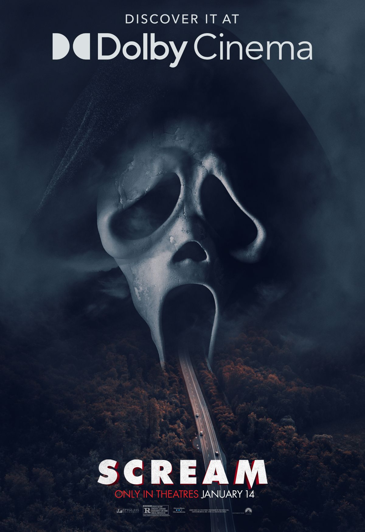 Scream 5 Dolby Poster Draws Us Into the Town of Woodsboro