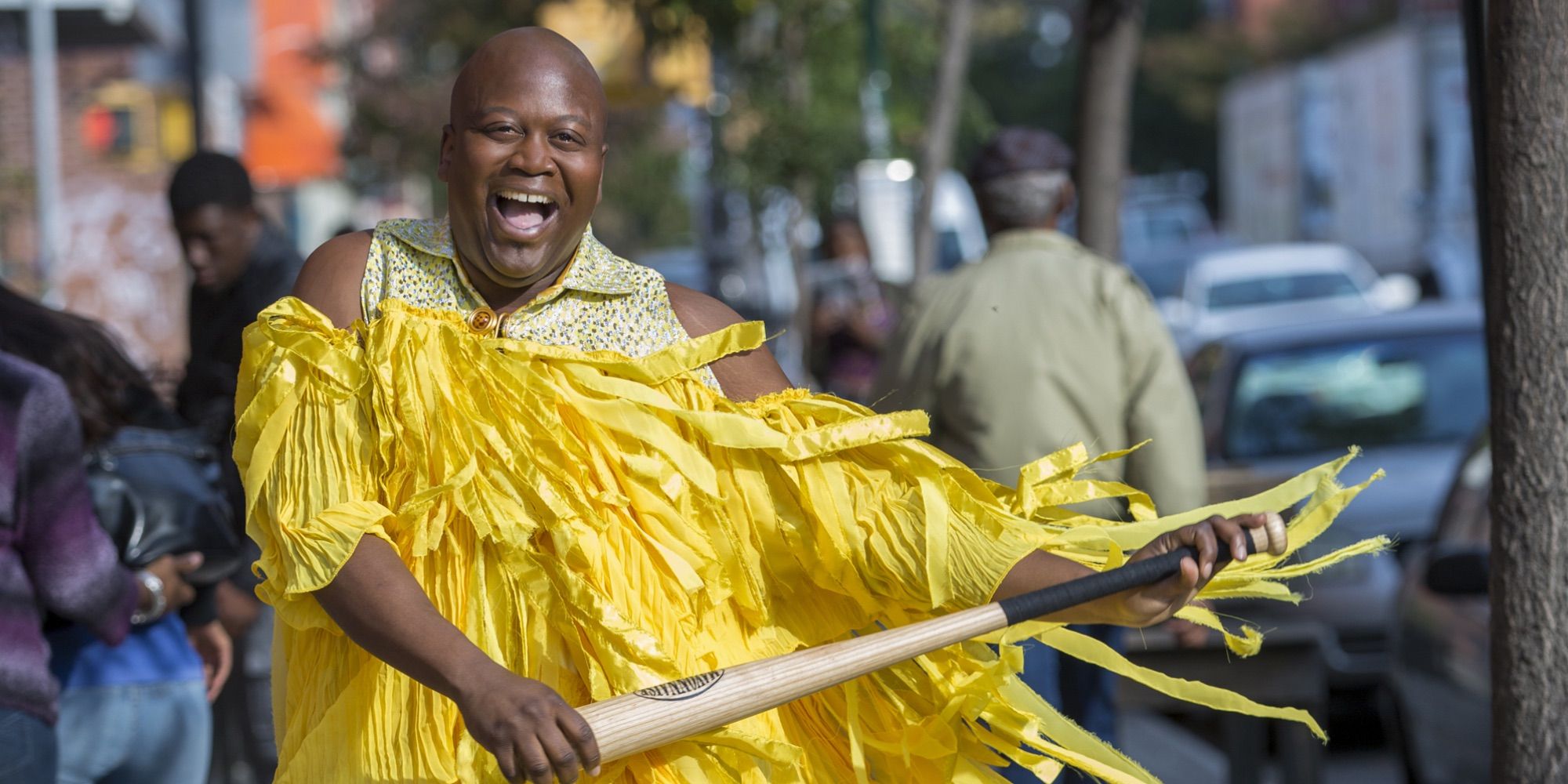 Titus Burgess as Titus Andromedon lemonading in Unbreakable Kimmy Schmidt.