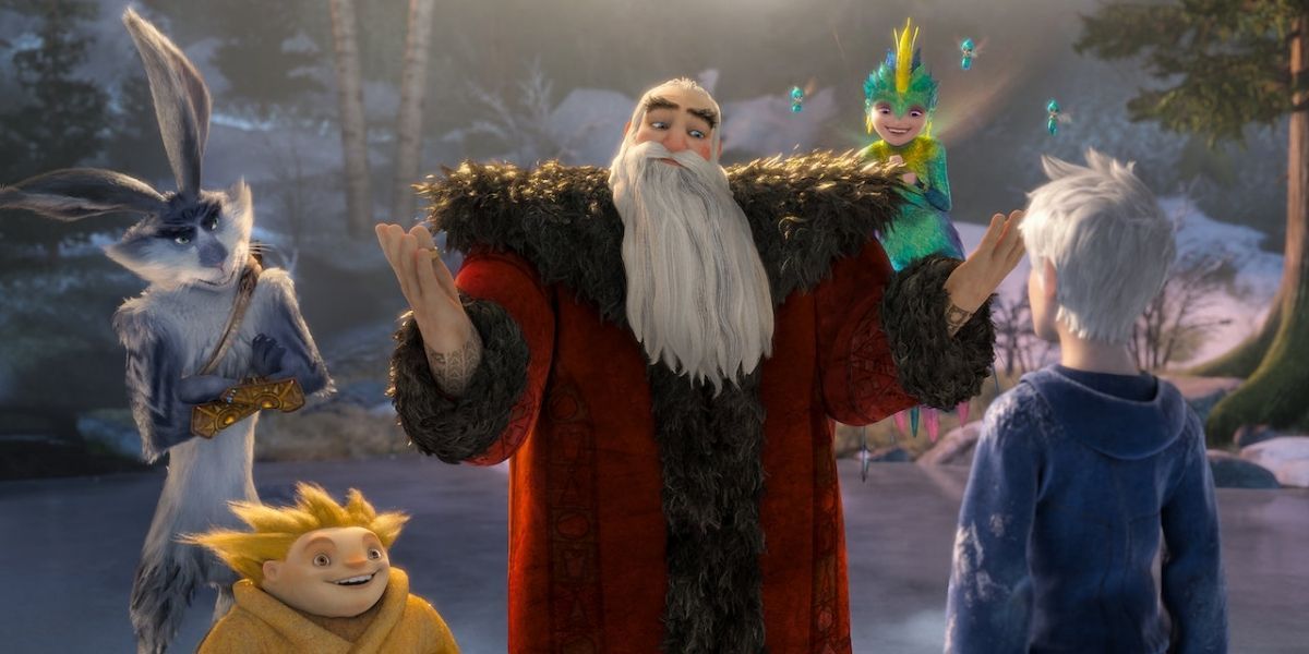 Alec Baldwin, Isla Fisher, Hugh Jackman, and Chris Pine in Rise of the Guardians