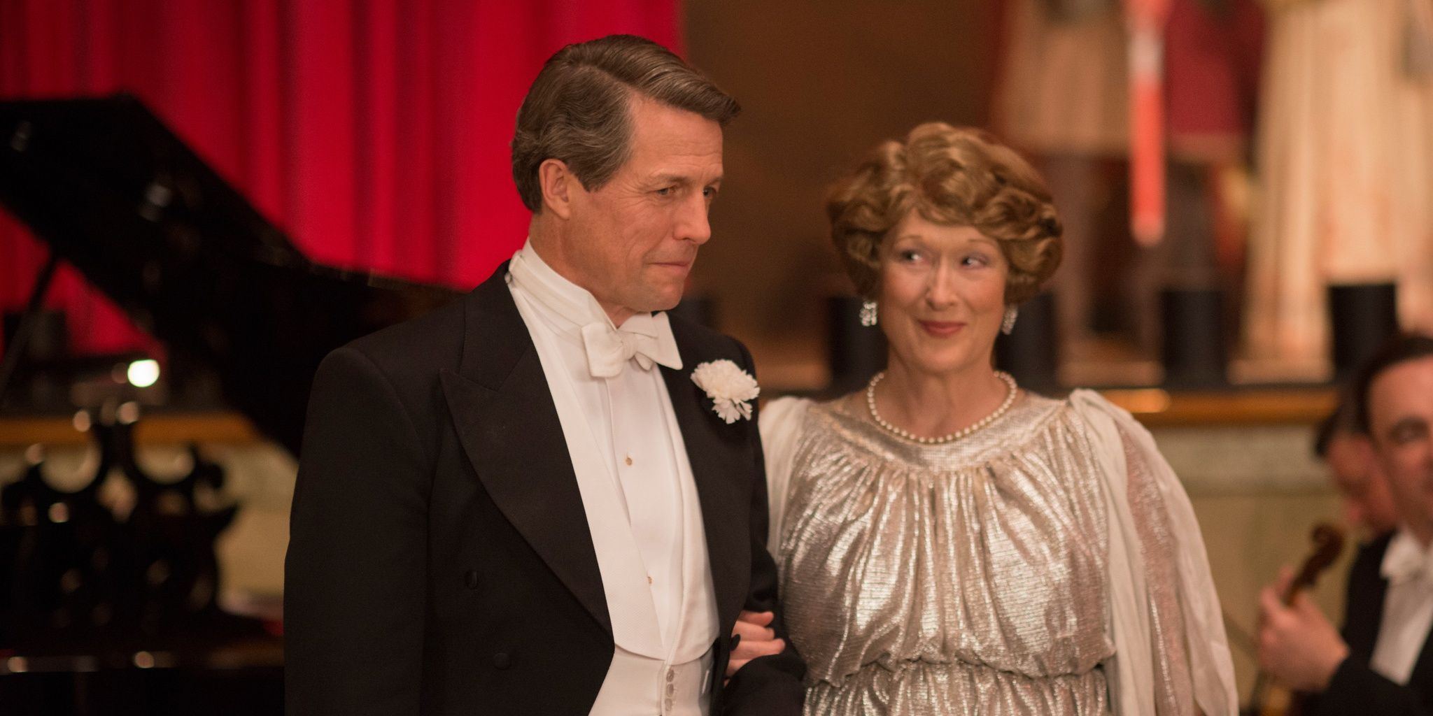 Meryl Streep with Hugh Grant in Florence Foster Jenkins