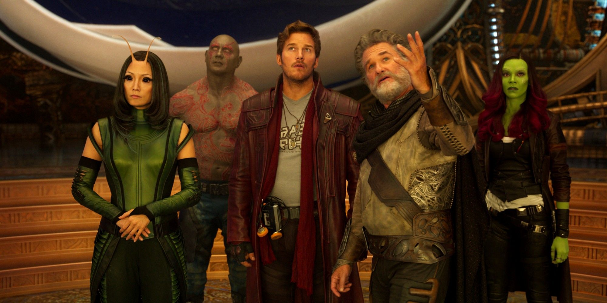 The Guardians and Ego in 'Guardians of the Galaxy Vol. 2'